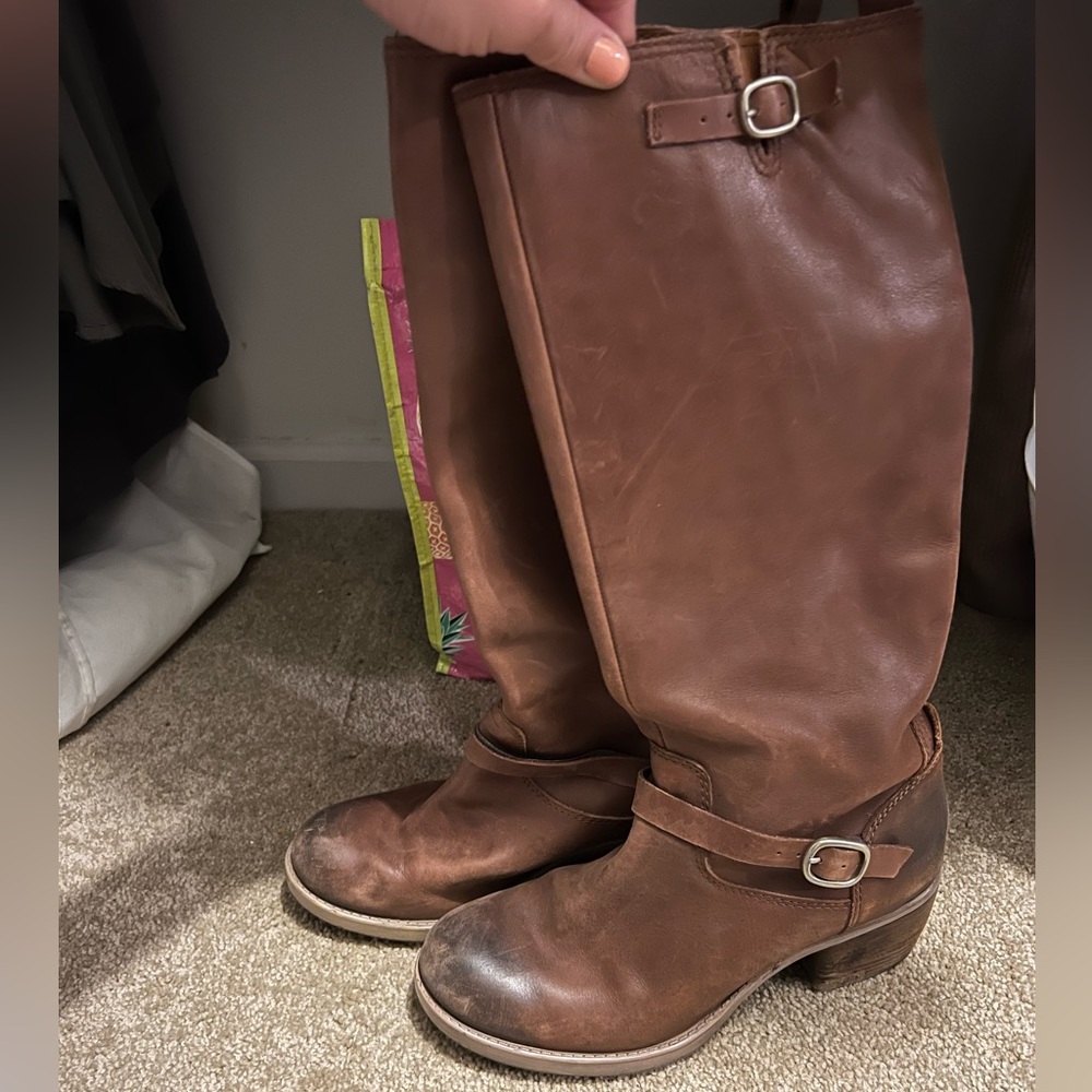 Lucky brand tall leather boots
